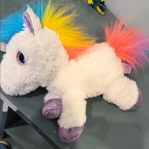 Rainbow Mane Plush Unicorn